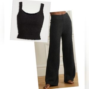 Skims Cozy Wide Leg Pants and Tank Top Set